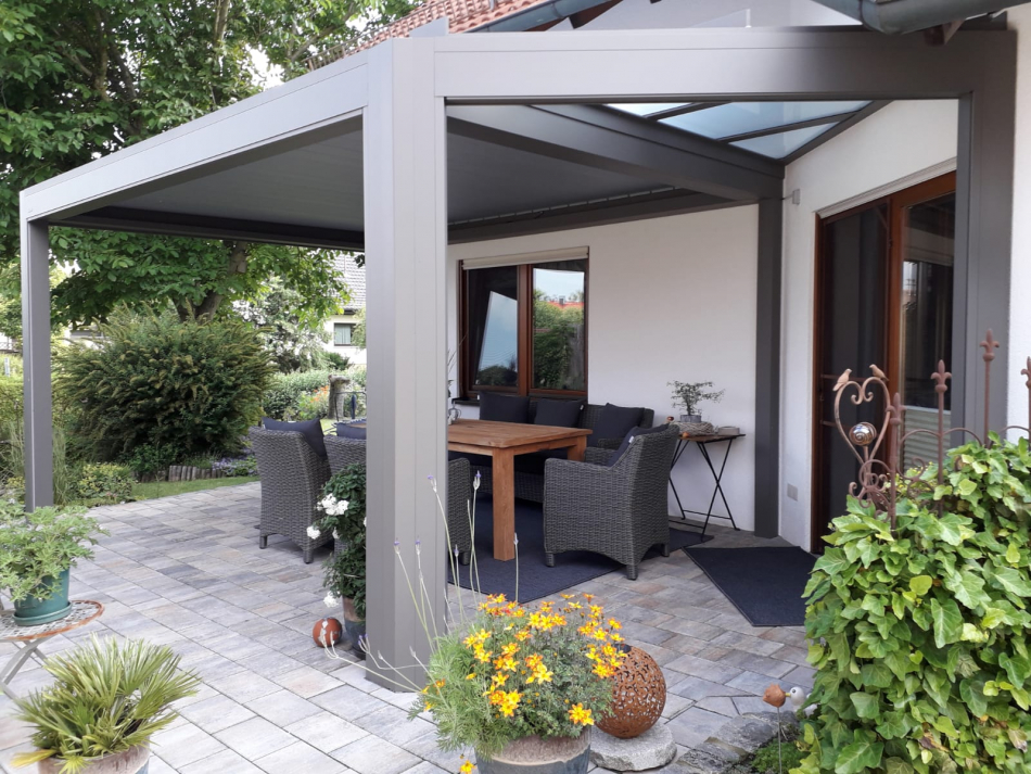 Terrassendach Glasdach - Deck - Stuttgart - by Merkle GmbH Rollladen und  Sonnenschutz