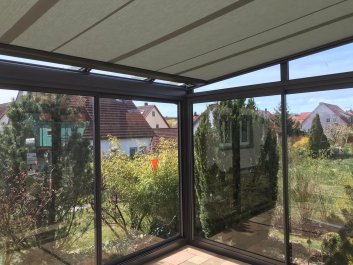 Glasueberdachung-Terrasse