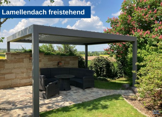 Lamellendach-freistehend